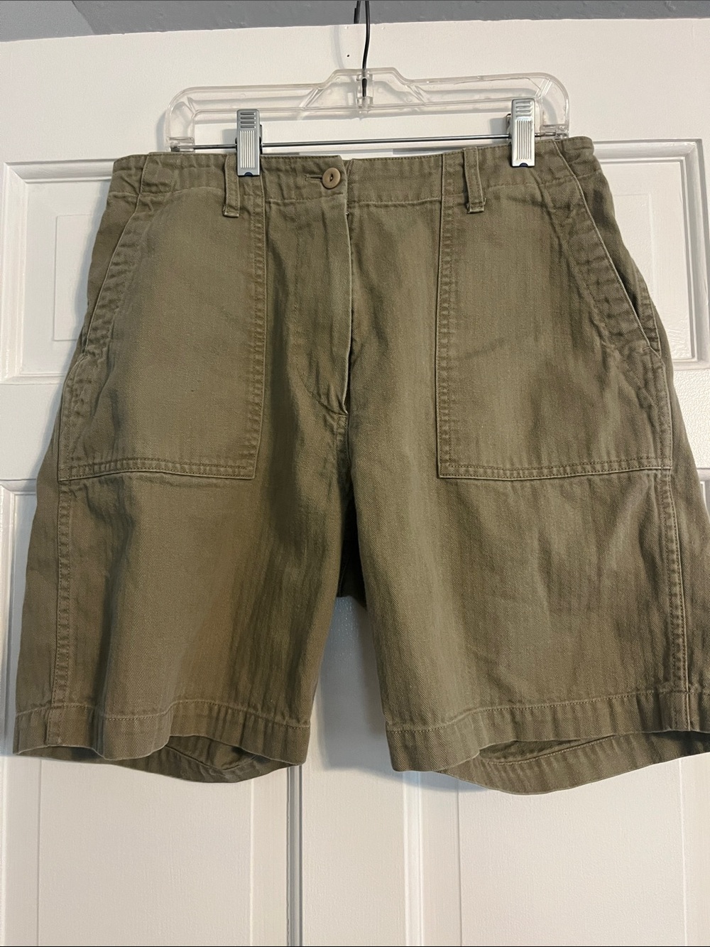 Olive Green Utility Shorts